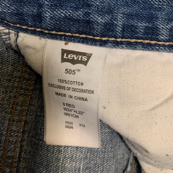 Levi’s Girls 505 Straight Cut Jeans - Picture 7 of 13